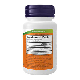 NOW Foods Goldenseal Root 500 mg vue arrière avec informations nutritionnelles