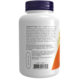 NOW Foods Huile de Bourrache 1000 mg, gélule végétale en gros plan