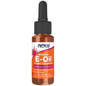NOW Foods huile de vitamine E liquide 1 oz devant