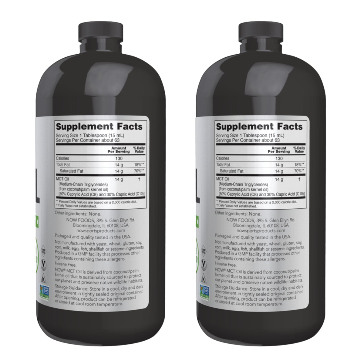 NOW Foods Huile MCT 32 oz en utilisation dans une vinaigrette