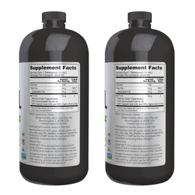 NOW Foods Huile MCT 32 oz en utilisation dans une vinaigrette
