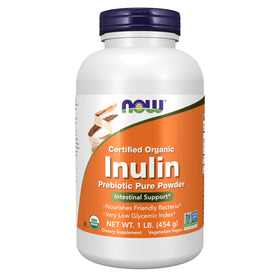 NOW Foods Inuline Prébiotique Poudre Pure 531g vue avant
