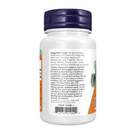 NOW Foods Iodure de Potassium 30 mg 60 Tablettes - emballage