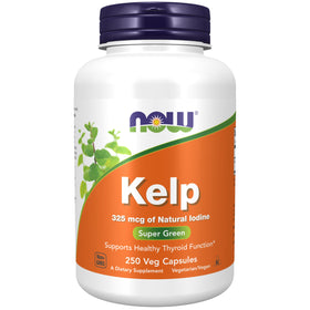 NOW Foods Kelp 325 mcg capsules végétales vue avant