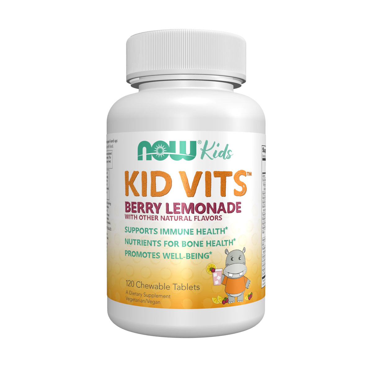 NOW Foods Kid Vits Multivitamine 120 comprimés chews front view