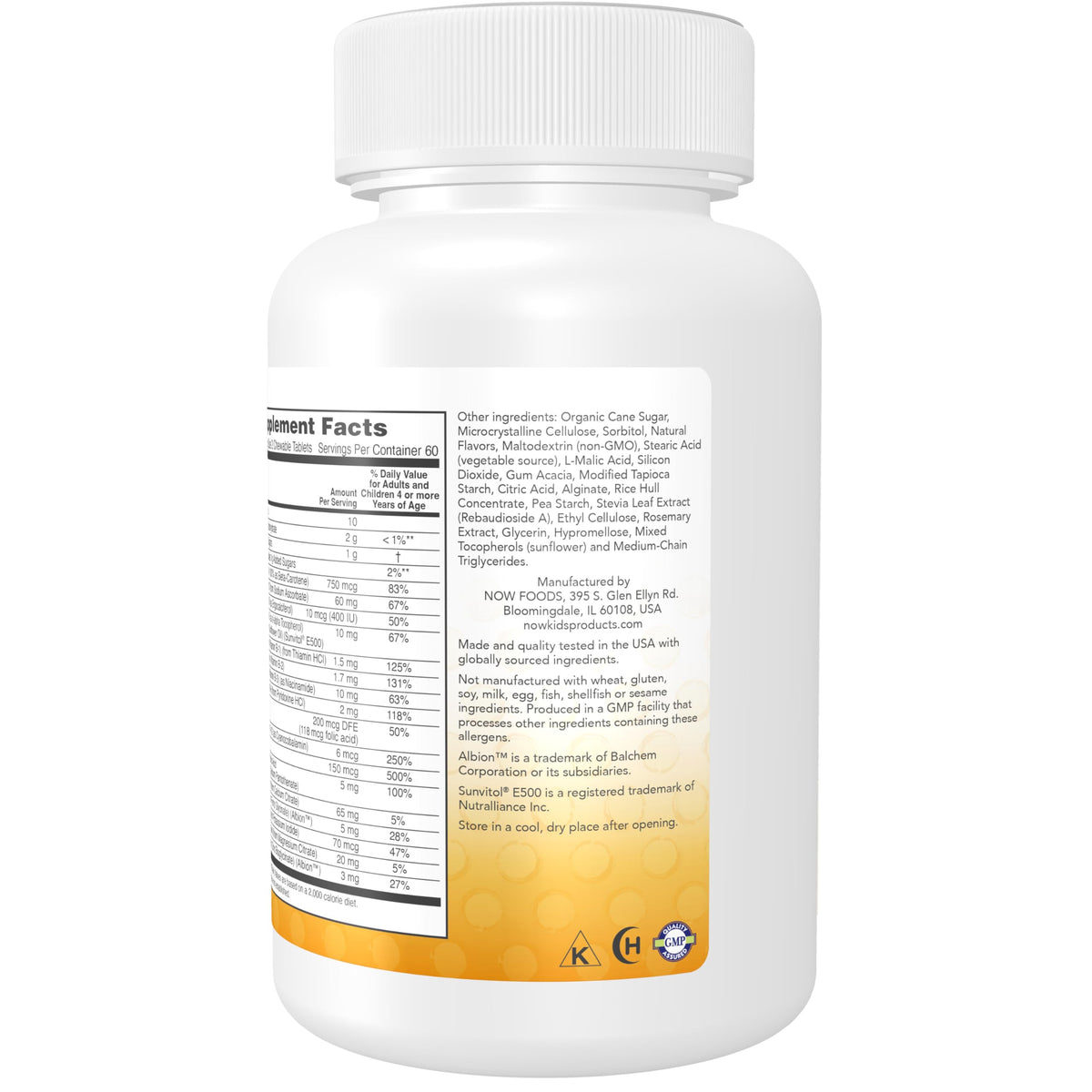 NOW Foods Kid Vits Multivitamine comprimés à croquer