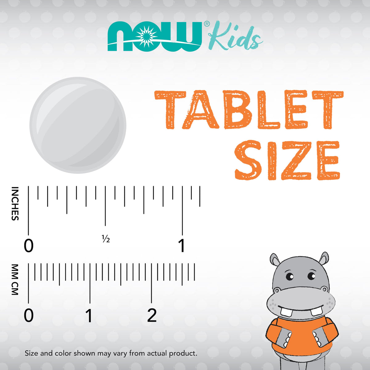 NOW Foods Kid Vits Multivitamine dimensions de l'emballage