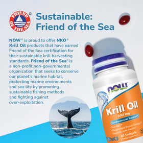 NOW Foods Krill Huile Double Force 1000 mg en mode vie active