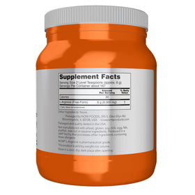 NOW Foods L-Arginine Poudre 1152g étiquette détaillée