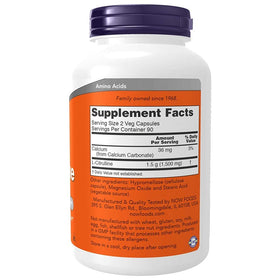 NOW Foods L-Citrulline 750 mg 180 capsules emballage