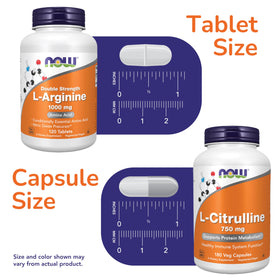 NOW Foods L-Citrulline 750mg capsules vue de côté