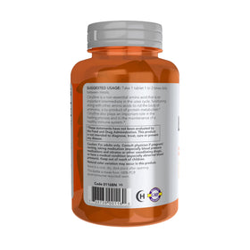 NOW Foods L-Citrulline Extra Fort 1200 mg comprimés sur une table