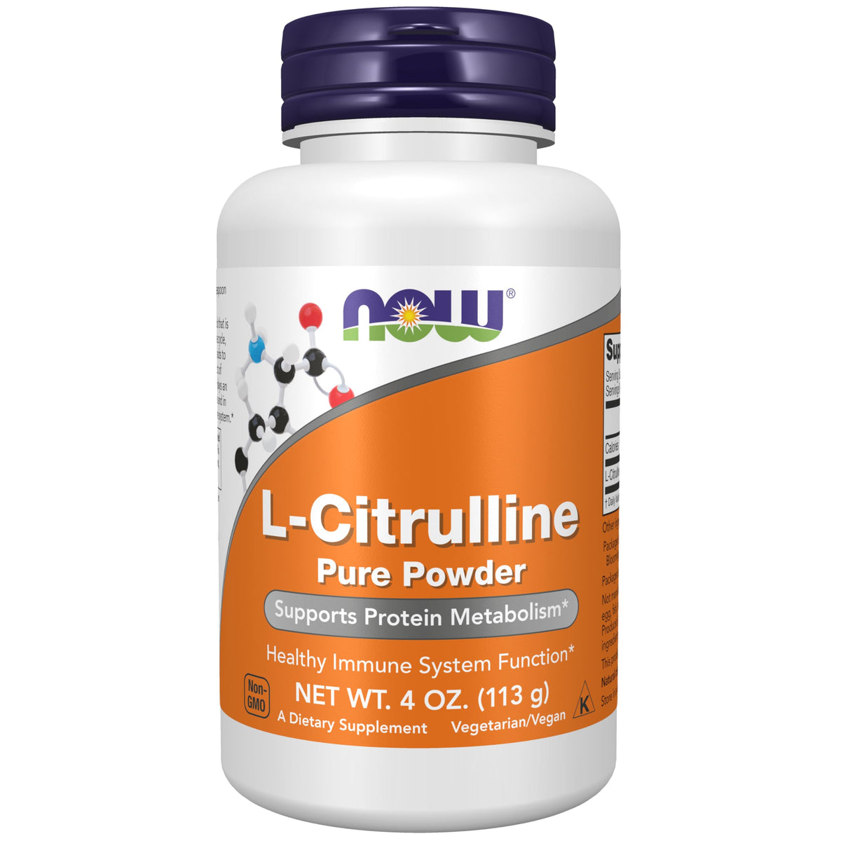 NOW Foods L-Citrulline Pure Powder 231g emballage avant
