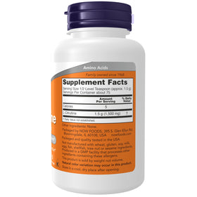 NOW Foods L-Citrulline Pure Powder 231g vue de côté