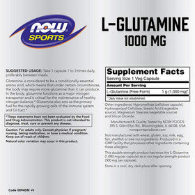 NOW Foods L-Glutamine 120 capsules emballage