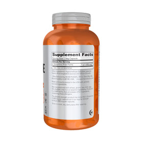 NOW Foods L-Glutamine Double Force 1 000 mg 240 capsules side view