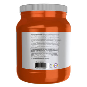 NOW Foods L-Glutamine Poudre Pure 1161g emballage