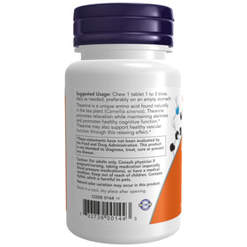 NOW Foods L-Theanine 100 mg, présentation des chewables