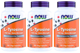 NOW Foods L-Tyrosine 750 mg boîte vue de face