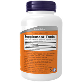 NOW Foods L-Tyrosine Poudre Pure 159g étiquette