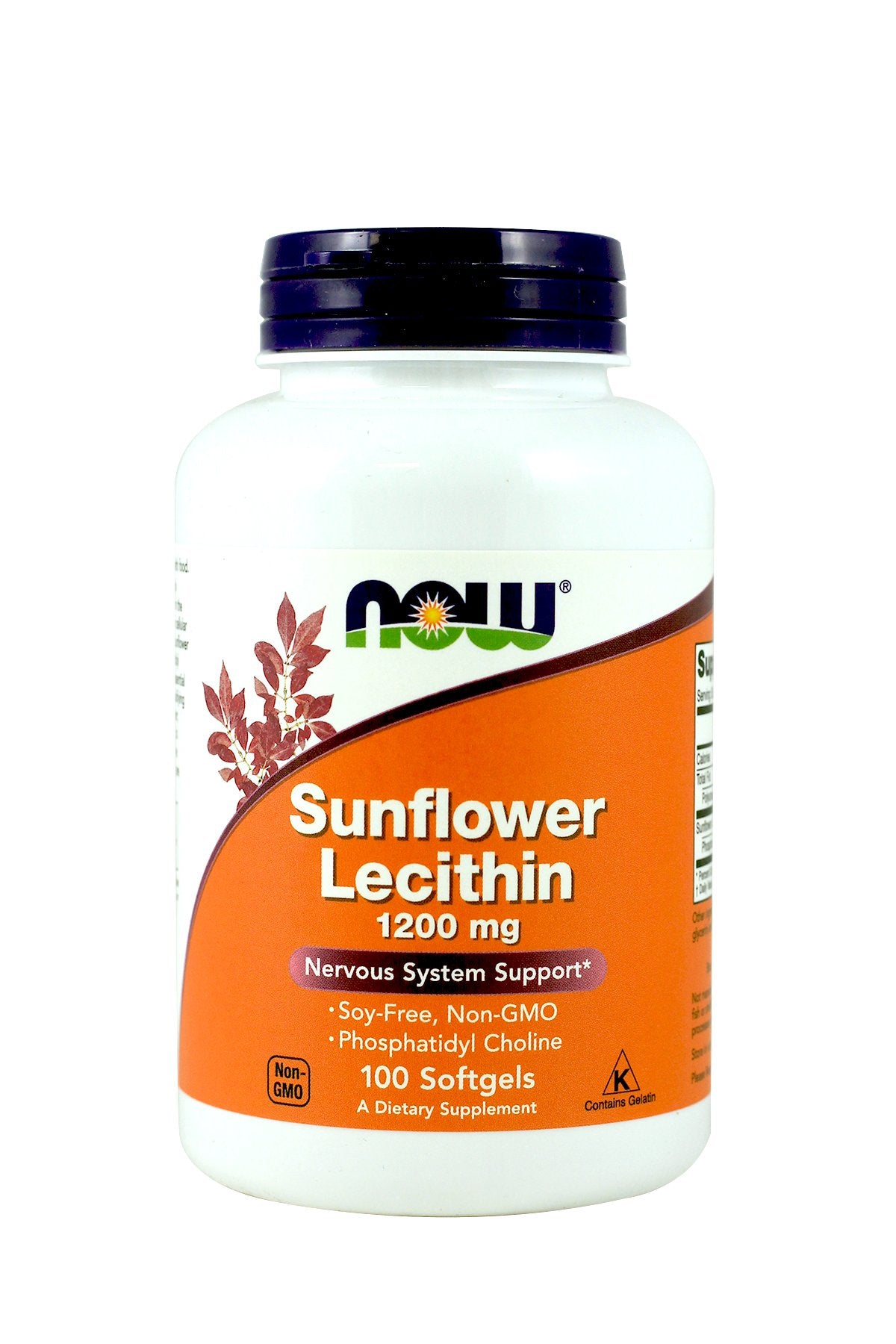 NOW Foods Lécithine de Tournesol 1 200 mg paquet avant