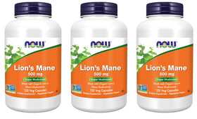 NOW Foods Lion's Mane 500 mg gélules végétales face avant