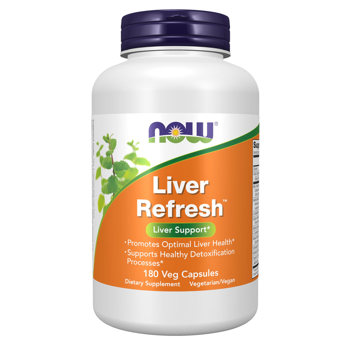 NOW Foods Liver Refresh 180 Veg Capsules vue de face
