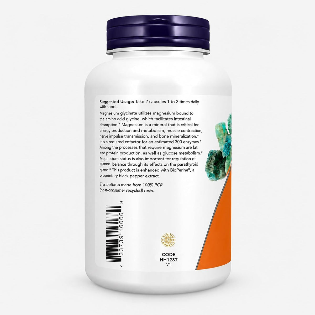 NOW Foods Magnésium Glycinate 240 Capsules Végétales - détails des capsules