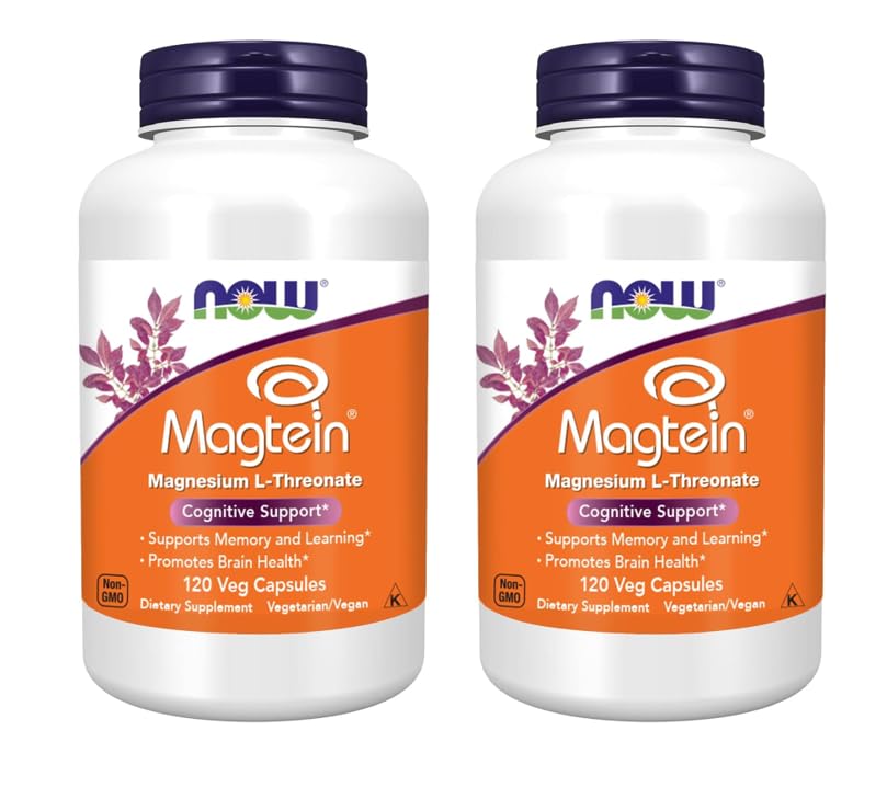 NOW Foods Magtein 240 gélules végétales devant l'emballage