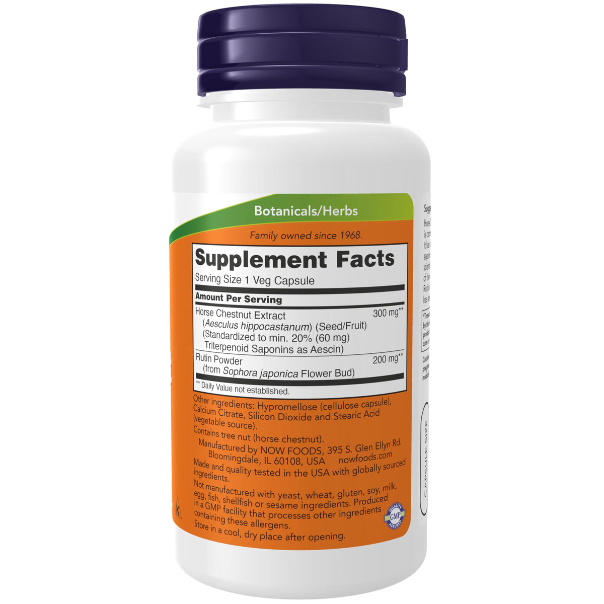 NOW Foods Marron d'Inde 300 mg, capsules végétales