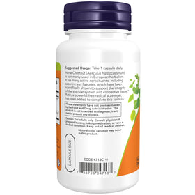 NOW Foods Marron d'Inde, étiquette du produit