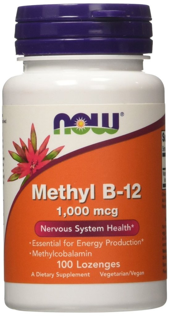 NOW Foods Methyl B-12 1000mcg pack de 2 face avant