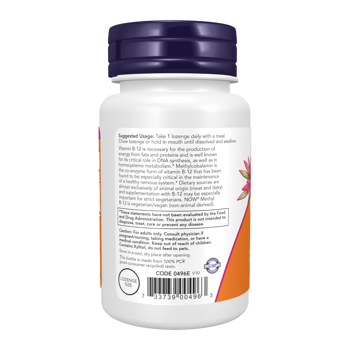 NOW Foods Methyl B-12 5000 mcg comprimés à croquer