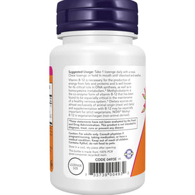 NOW Foods Methyl B-12 5000 mcg pastille vue de près