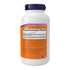 NOW Foods MSM 1 000 mg capsules végétales vue arrière