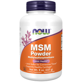 NOW Foods MSM Poudre 272g vue de face