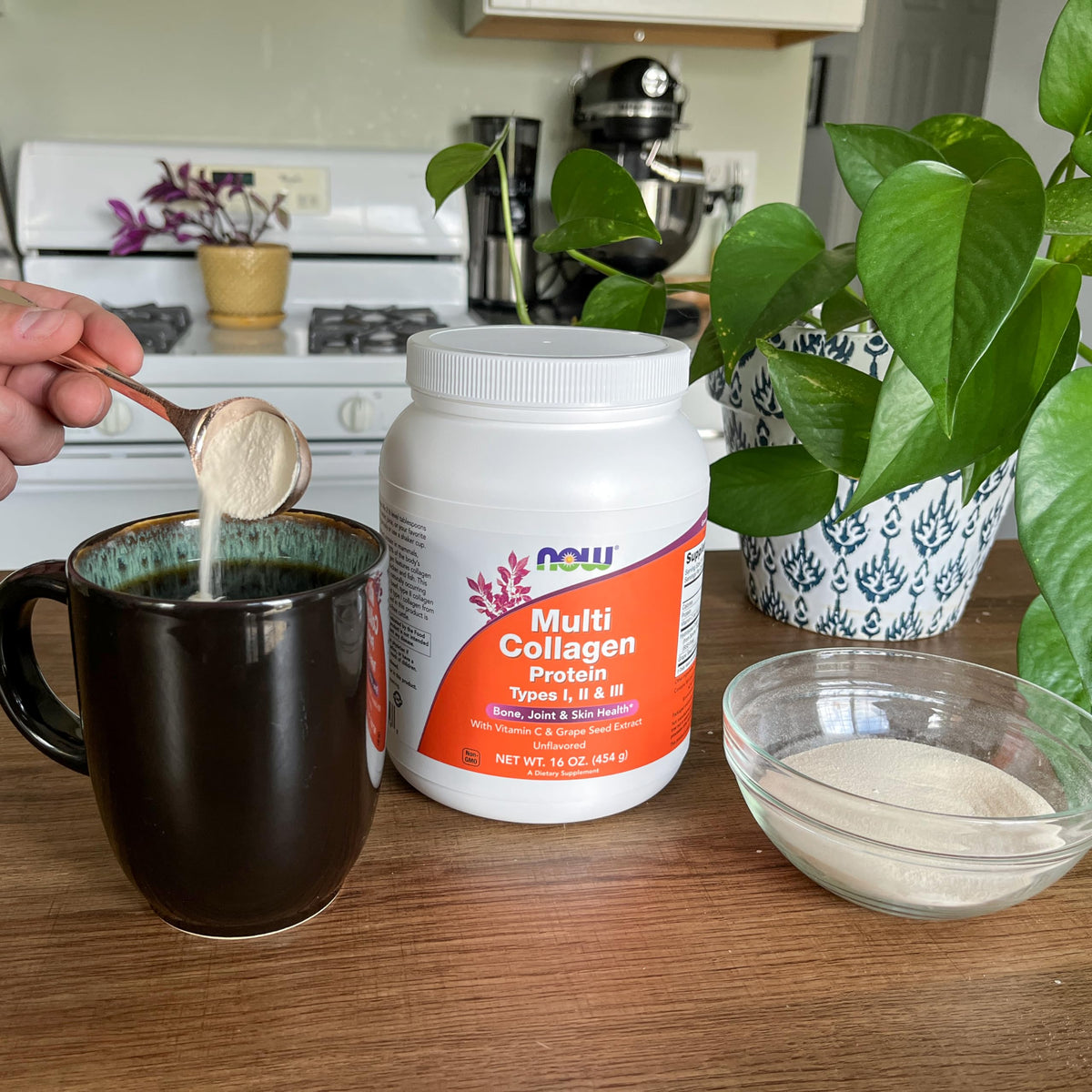NOW Foods Multi Collagen Protéine Poudre 454 g emballage