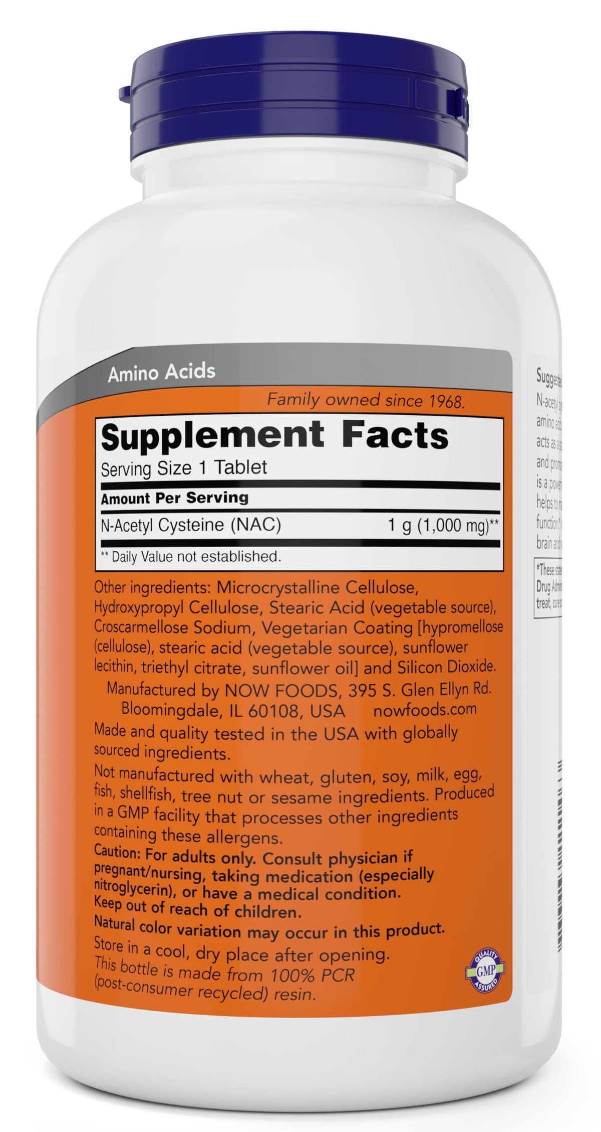 NOW Foods NAC 1000 mg - présentation lifestyle avec des plantes