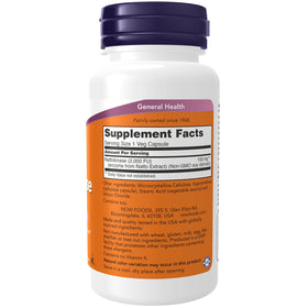 NOW Foods Nattokinase 100 mg 120 VegiCaps dos de l'emballage
