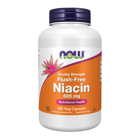 NOW Foods Niacine 500 mg gélules végétales vue de face