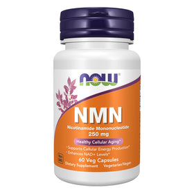 NOW Foods NMN 250 mg boîte de 60 capsules végétales vue de face