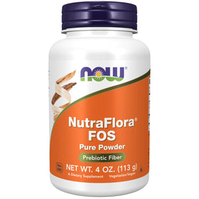 NOW Foods NutraFlora FOS Poudre Pure 150g vue avant