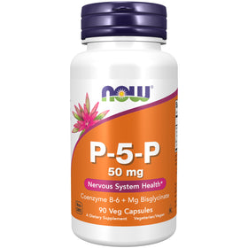 NOW Foods P-5-P 50 mg gélules végétales face avant