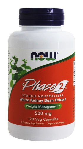 NOW Foods Phase 2 500 mg 120 Vcaps vue avant
