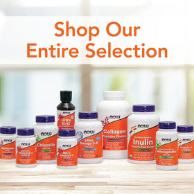 NOW Foods Picolinate de Chrome 200 mcg - flacon avec des légumes frais