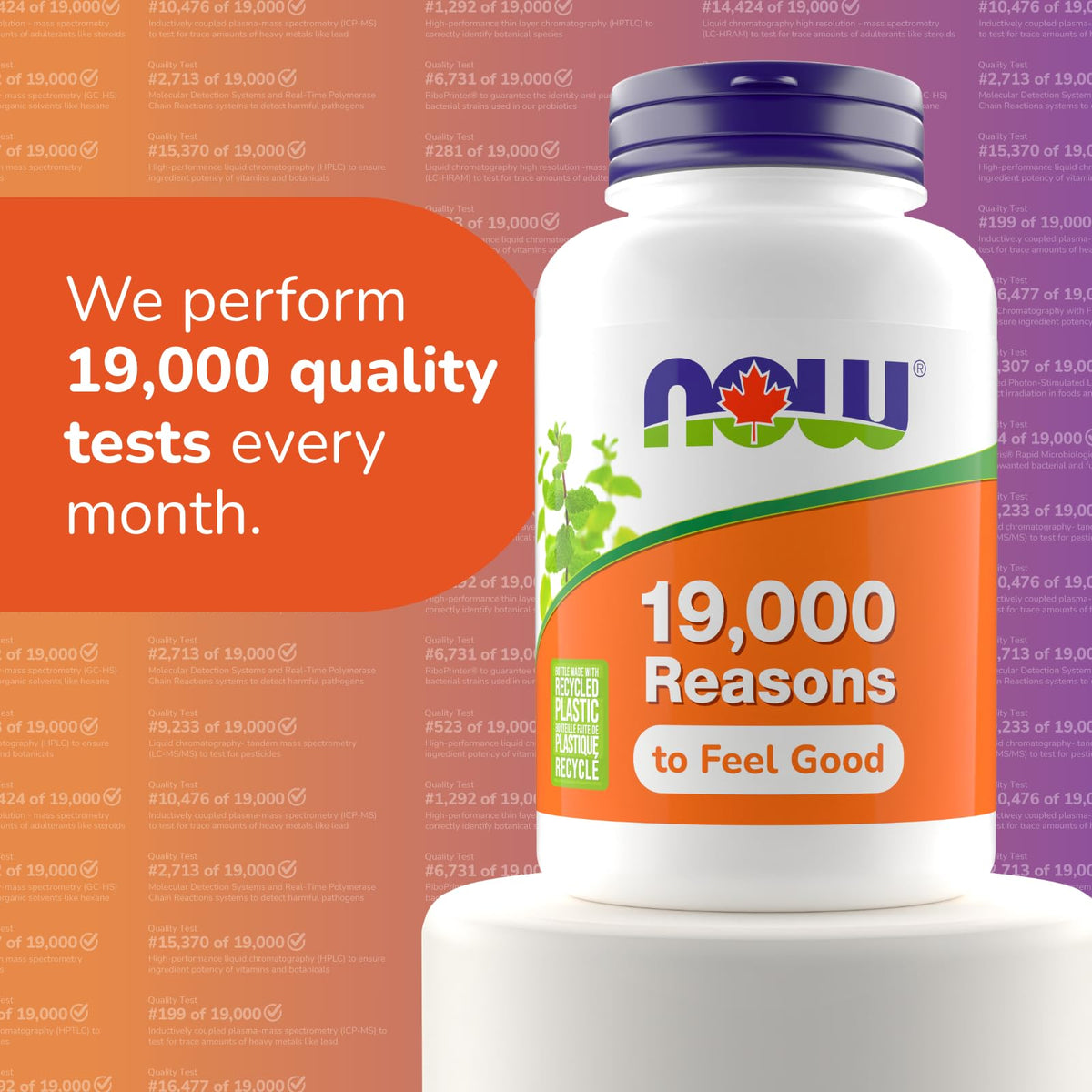 NOW Foods Picolinate de Chrome 200 mcg - flacon sur une table en bois