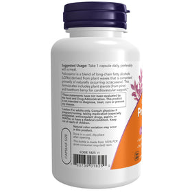 NOW Foods Policosanol 40mg capsules sur fond blanc