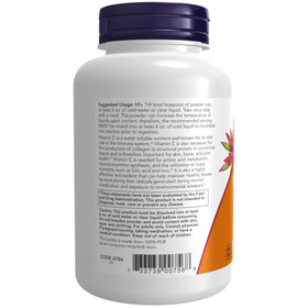NOW Foods Poudre d'Ascorbate de Magnésium 272g en cours de mélange dans un verre d'eau