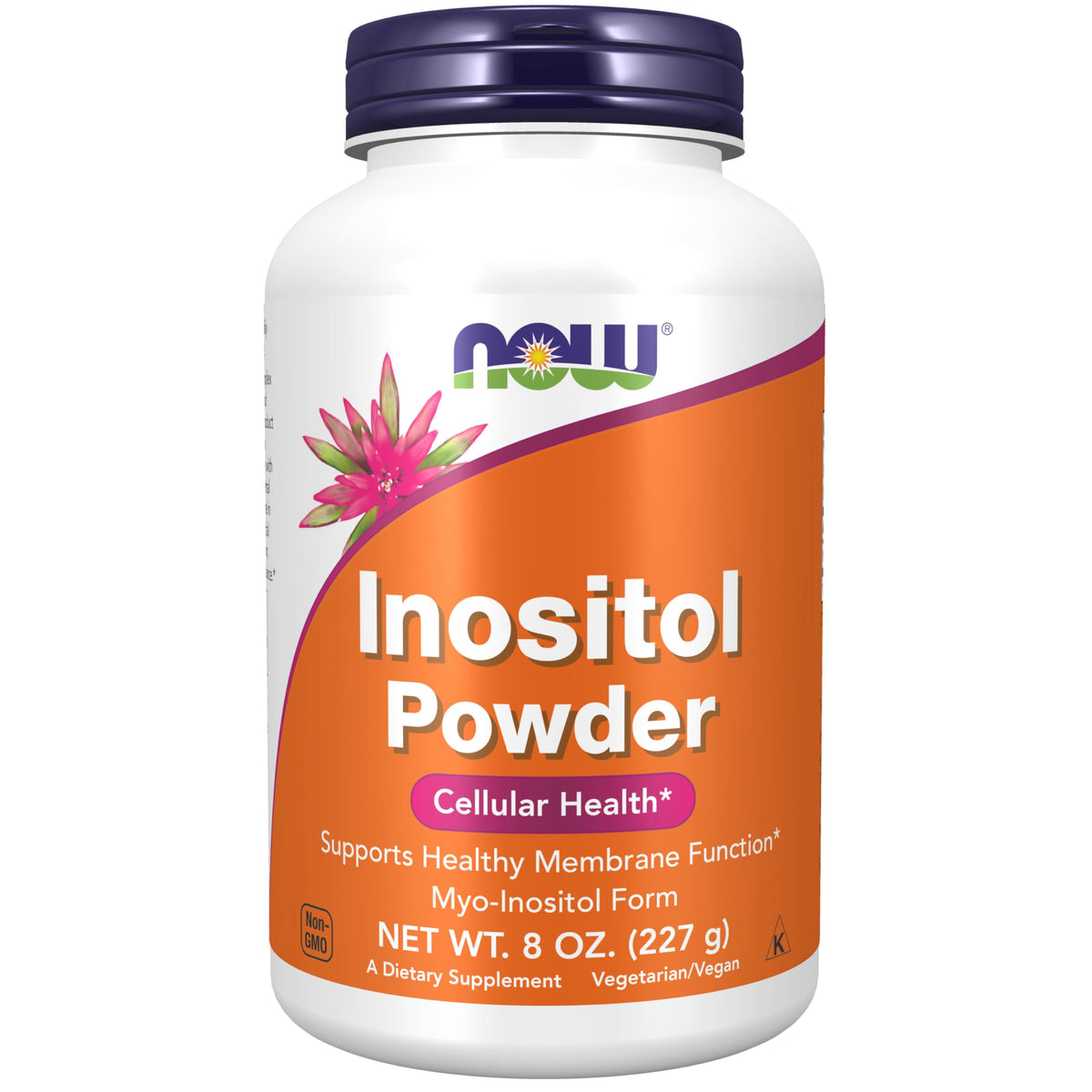 NOW Foods Poudre d'Inositol 299g vue avant