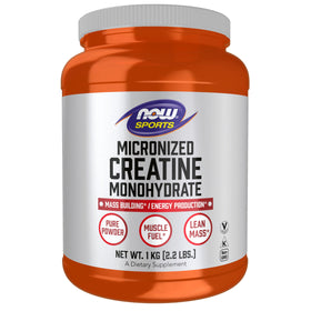NOW Foods Poudre de Créatine Micronisée 1 kg vue de face
